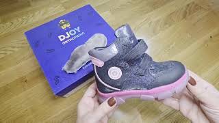 Ботинки Djoy черные на двух липучках 031