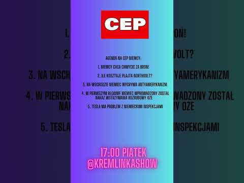 CEP Niemcy, 17:00 @kremlinkashow  #niemcy #politykazagraniczna