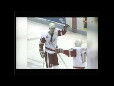 Nicklas Lidstrom talks about his first NHL Goal on Vincent Riendeau