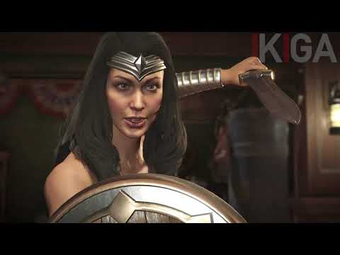 WONDER WOMAN ALL MIRROR MATCH DIALOGUES & VICTORY ANIMATION WINNING POSE - INJUSTICE 2 2020
