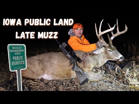 Late Season Success In IOWA! Public Land Buck With The Muzzleloader!