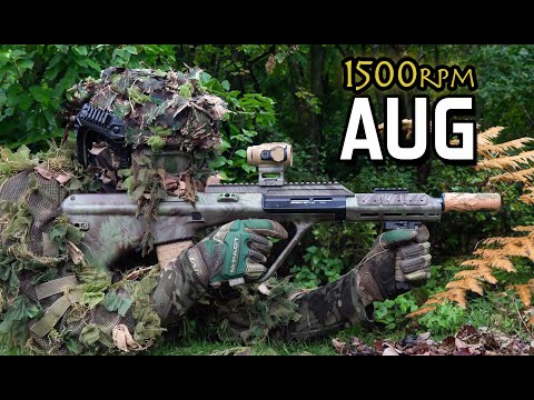 Spraying Airsofters With 1500rpm Steyr AUG (Novritsch SSR-77)