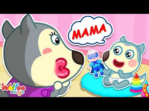 What Baby's First Word Say... Mom or Dad? | Family Song |Wolfoo Nursery Rhymes & Kids Songs Series