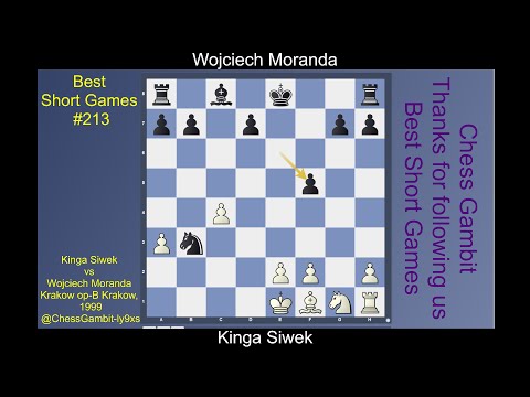 Kinga Siwek vs Wojciech Moranda  #Best Short Games #213