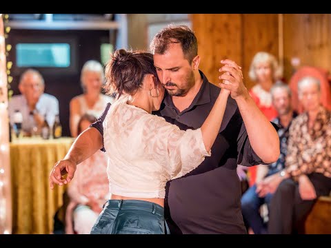  Natalia Aguero  and  Agustin Venturino  are  dancing  to  a  nontraditional song  in  2025