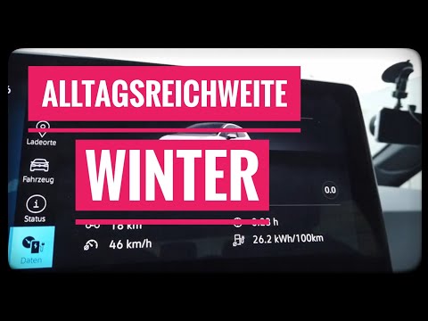 VW ID3 #20 Alltagsreichweite im Winter / Verbrauch auf dem Weg zur Arbeit
