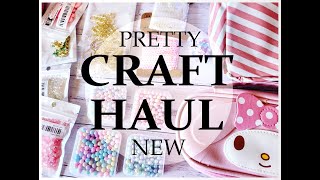 Pretty Craft Haul 🩷 New - Shaker pearls, Paperclips, Paper flowers, & More