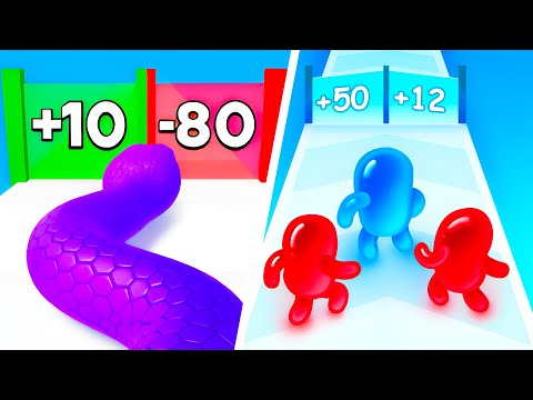 Snake Run Race VS Join Blob Clash 3D - SpeedRun Gameplay Walkthrough (Android,iOS) NEW UPDATE Ep 1