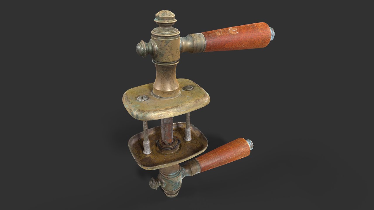 Alter T&uuml;rgriff 3D Modell