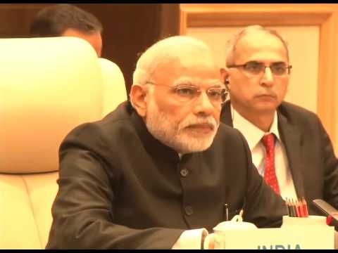 PM Modi addresses BRICS leaders meet on the sidelines of G20 Summit.