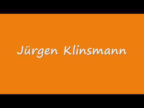 How to Pronounce "Jürgen Klinsmann"