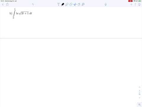 Integration per Substitution und partieller Integration – Aufgabe 3b – Rep. Mathematik 2