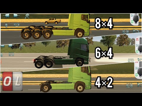 8×4 vs 6×4 vs 4×2! Euro Truck Driver 2018 Comparison/Drag Race