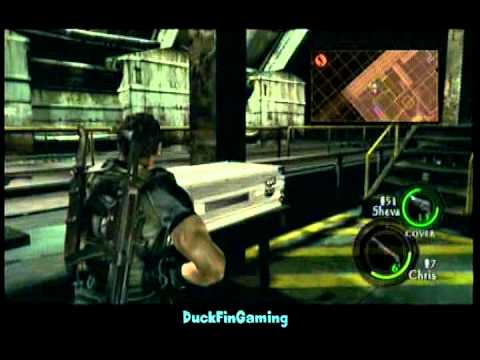 Resident Evil 5: Lets Play Pt 22 THEY GAVE ZOMBIES GUN?!