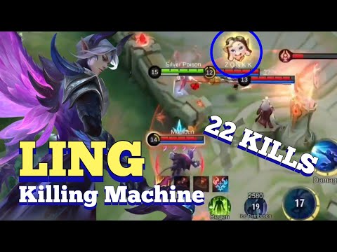 22 KILLS !!! Ling Killing Machine | Fast End | Best meta hero | Mobile Legends | Mlbb | season 27