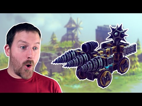 BUILDING MACHINES OF DESTRUCTION! Besiege!!!