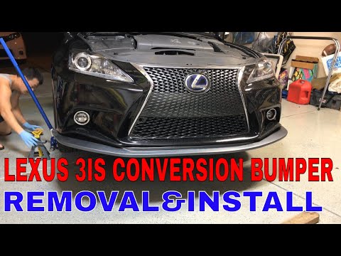 Lexus 2IS to 3IS F-sport Conversion Bumper Removal and Install