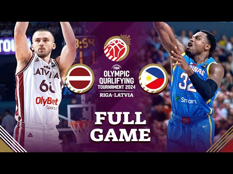 Latvia v Philippines | Full Basketball Game | FIBA Olympic Qualifying Tournament 2024 - Latvia
