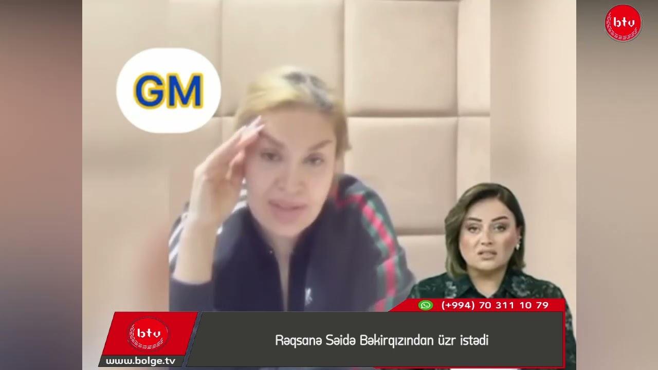 Rəqsanə Səidə Bəkirqızından üzr istədi