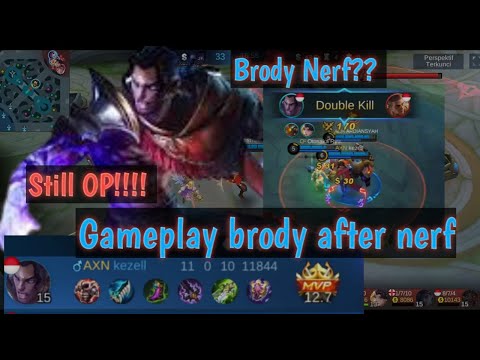 Gameplay Brody After Nerf | Still Over Power!!