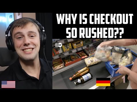 American Reacts to The Weird Quirks of German Supermarkets