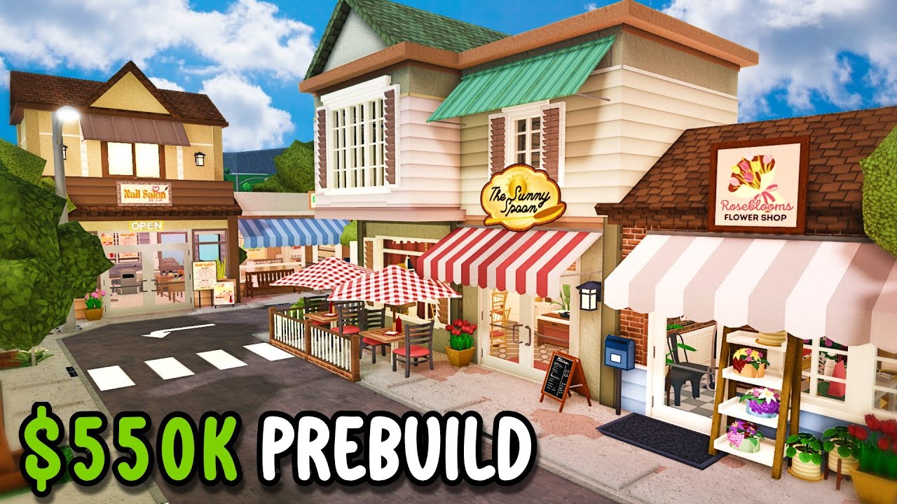 I built Bloxburg's Newest Town Prebuilt + TOUR! | Sunnydale Suburbs 🏘️ Prebuild
