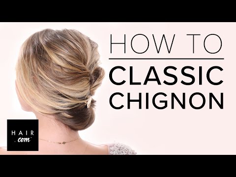 Easy Chignon Tutorial Step-by-Step