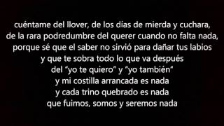 Marea - Mierda y cuchara (letra)