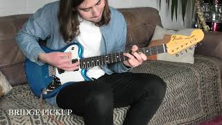 Video thumbnail for Fender Super-Sonic Blue Sparkle MIJ 2021 by NOIZEMAKER GUITARS