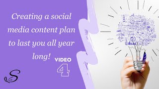 Mini Business Series - Video 4: Make this to have content ideas at your fingertips all year long!