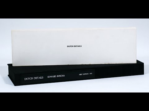 ED RUSCHA - Dutch Details: First edition of Ruscha's rarest and one of his most unusual photobooks.