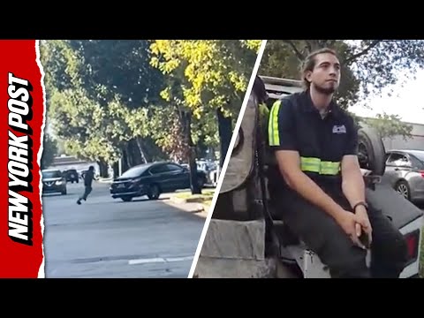 Dad Runs Screaming as Tow Truck Driver Hauls his 4-Year-Old Daughter Away in Car