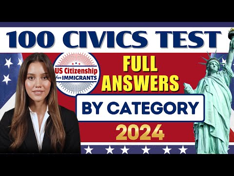 NEW! 100 Civics Test Questions and Answers for US Citizenship Interview 2024 | N-400 Naturalization