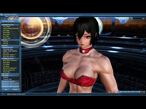 Phantasy Star Online 2 - Cute Human Muscle Girl Creation - 4K