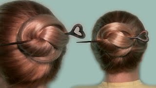 Легкая прическа с палочкой для волос - Видео онлайн