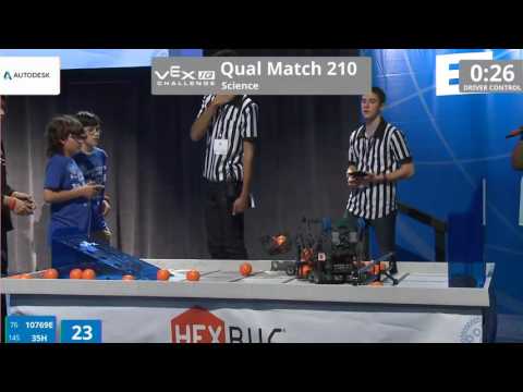 VEX Worlds 2016 - VEXIQ Middle School - Science - Qual 210 (10769E 35H) 69