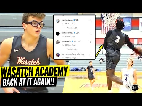 His Dunks Had Everyone WILDIN' On Instagram!! Wasatch Academy Is FULL of Highflyers!