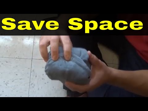 How To Fold A T Shirt Small To Save Space-Packing Luggage
