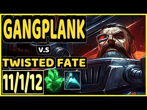 VIZICSACSI (GANGPLANK) vs TWISTED FATE - 11/1/12 KDA MID CHALLENGER GAMEPLAY - EUW