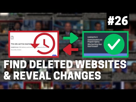 OSINT At Home #26: Top 5 hacks to find deleted websites, posts and secret changes