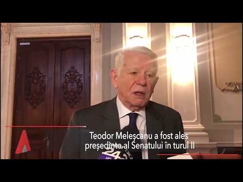 Stiri Mediafax 11 Septembrie - Teodor Meleșcanu a fost ales președinte al Senatului în turul II