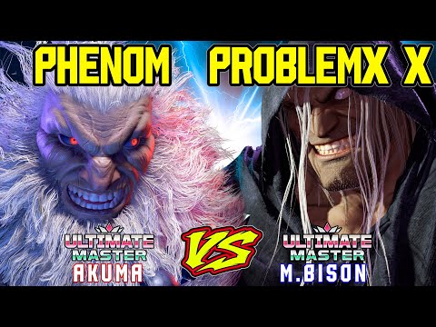 SF6 Problem X (M.Bison) VS Phenom (Akuma)  💥Street fighter 6💥