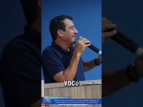 Curso do prefeito  nego na última sessão da Câmara Municipal de Cumaru do Norte.