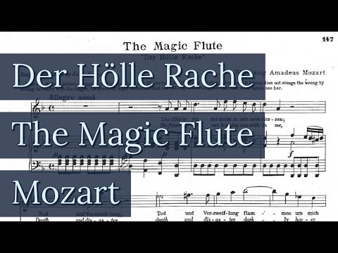 Der Hölle Rache Piano Accompaniment Queen of the Night Mozart Karaoke
