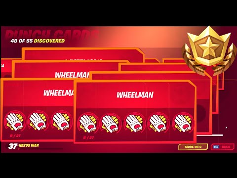 The Fastest Way To Finish "Wheelman" Punchcard