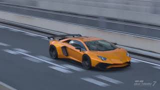 [GT7]ランボルギーニ　アヴェンタドール(ノーマルマフラー)　試走+ドライバー視点