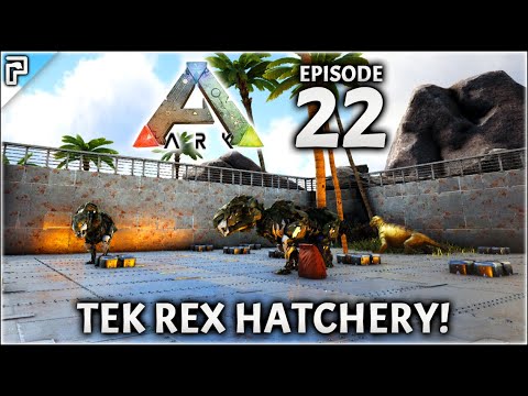 CREATING A METAL ARK TEK REX HATCHERY! | Let's Play ARK: Survival Evolved [The Island]