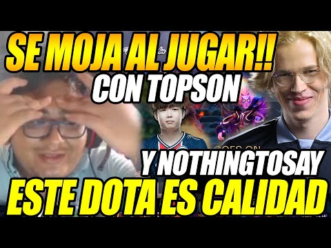 😱HISTORICO!!😱 SMASH SE MOJA AL ENCONTRARSE CON LAS LEYENDAS "TOPSON Y NOTHINGTOSAY" DOTA DE CALIDAD😱