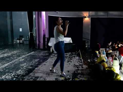 Jéssica Donoso en el Cine Colón de Palmira (Mendoza)