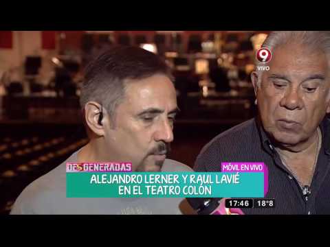 Alejandro Lerner y Raúl Lavié en el Teatro Colón